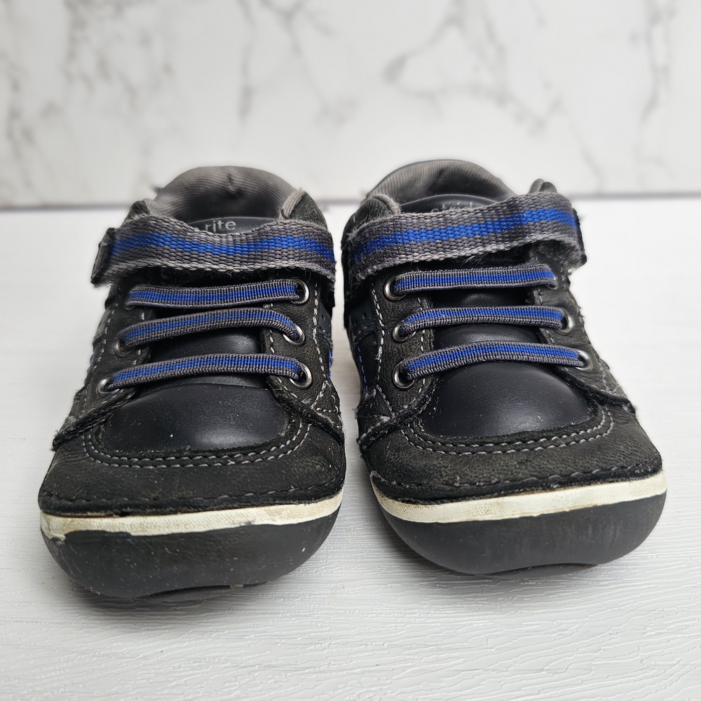 Stride Rite Black and Blue Kids Shoes